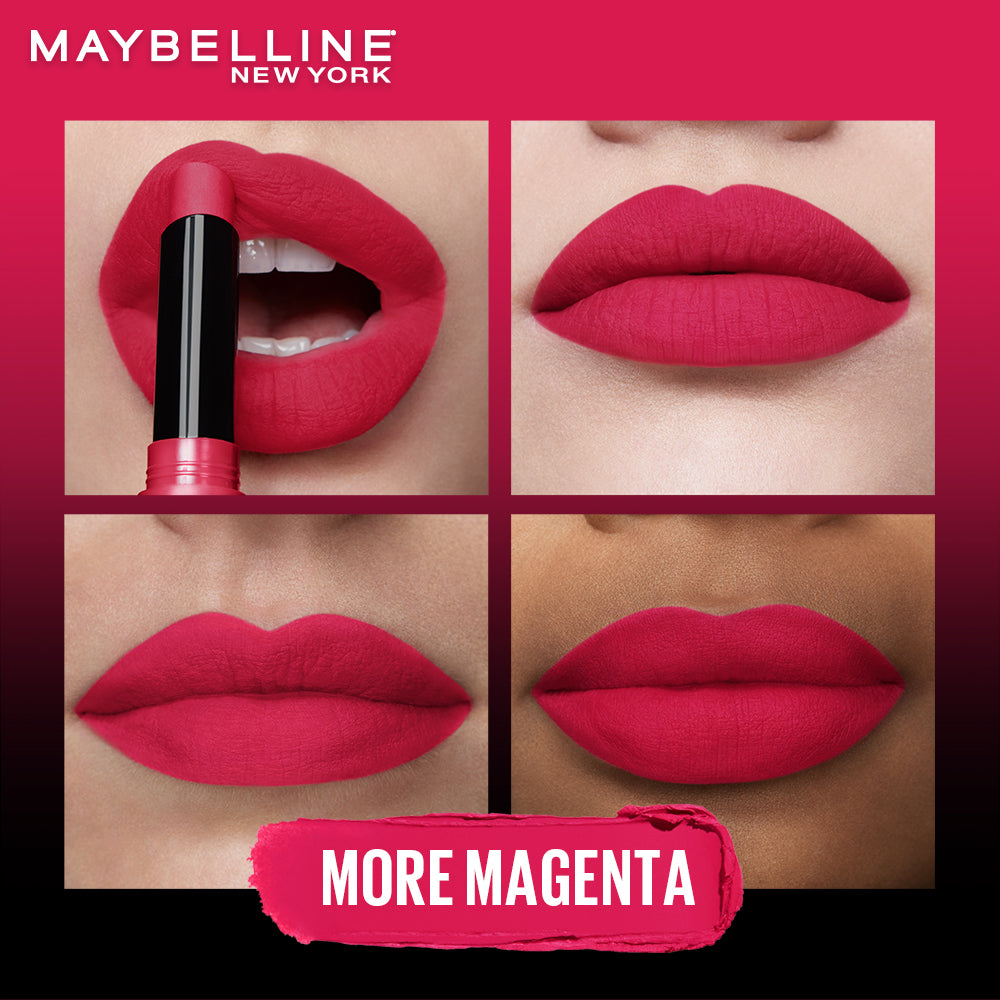 Maybelline New York Color Sensational Ultimattes Lipstick, 399 More Magenta, 1.7 g