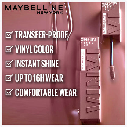 Maybelline Superstay Vinyl Ink Liquid Lipstick, Awestruck, 4.2 ml