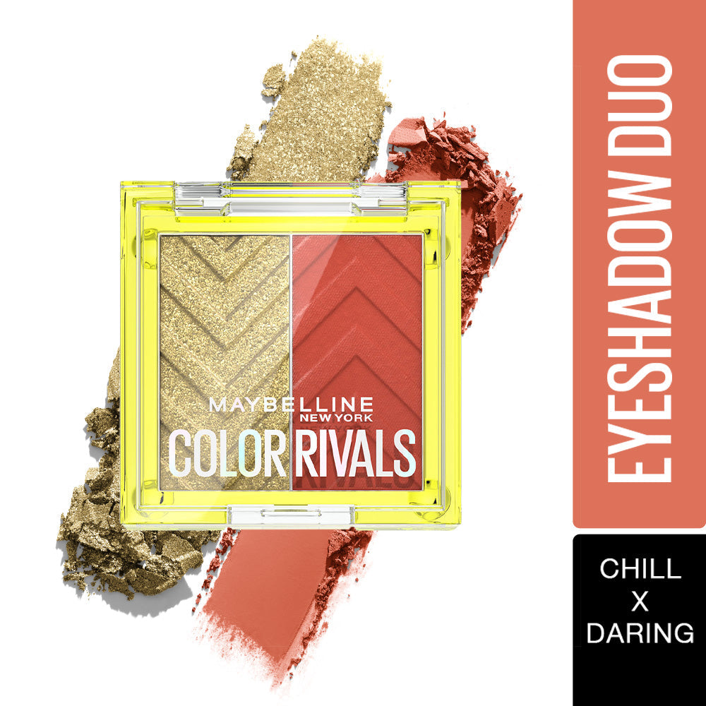 Maybelline Color Rivals Shadow Longwear Duo Eyeshadow Palette: Chill x Daring, 3g