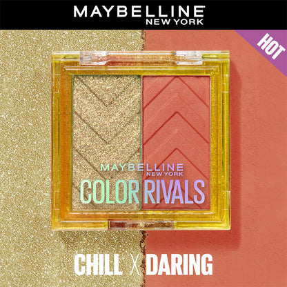 Maybelline Color Rivals Shadow Longwear Duo Eyeshadow Palette: Chill x Daring, 3g