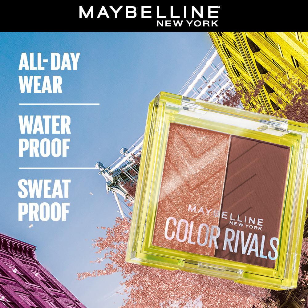 Maybelline Color Rivals Shadow Longwear Duo Eyeshadow Palette: Spicy x Suave , 3g