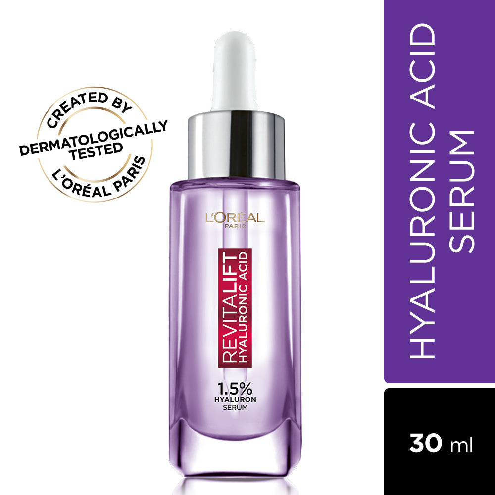 L'Oreal Paris Revitalift Hyaluronic Acid Serum | Lightweight & Hydrating Face Serum For Radiant Skin (Fragrance & Paraben Fre