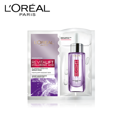 L'Oreal Paris Revitalift Hyaluronic Acid Fresh Mix Serum Sheet Mask, 33g