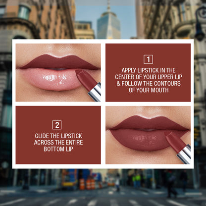 Maybelline New York Color Sensational Creamy Matte Lipstick, 676 East Village Rose, 3.9g