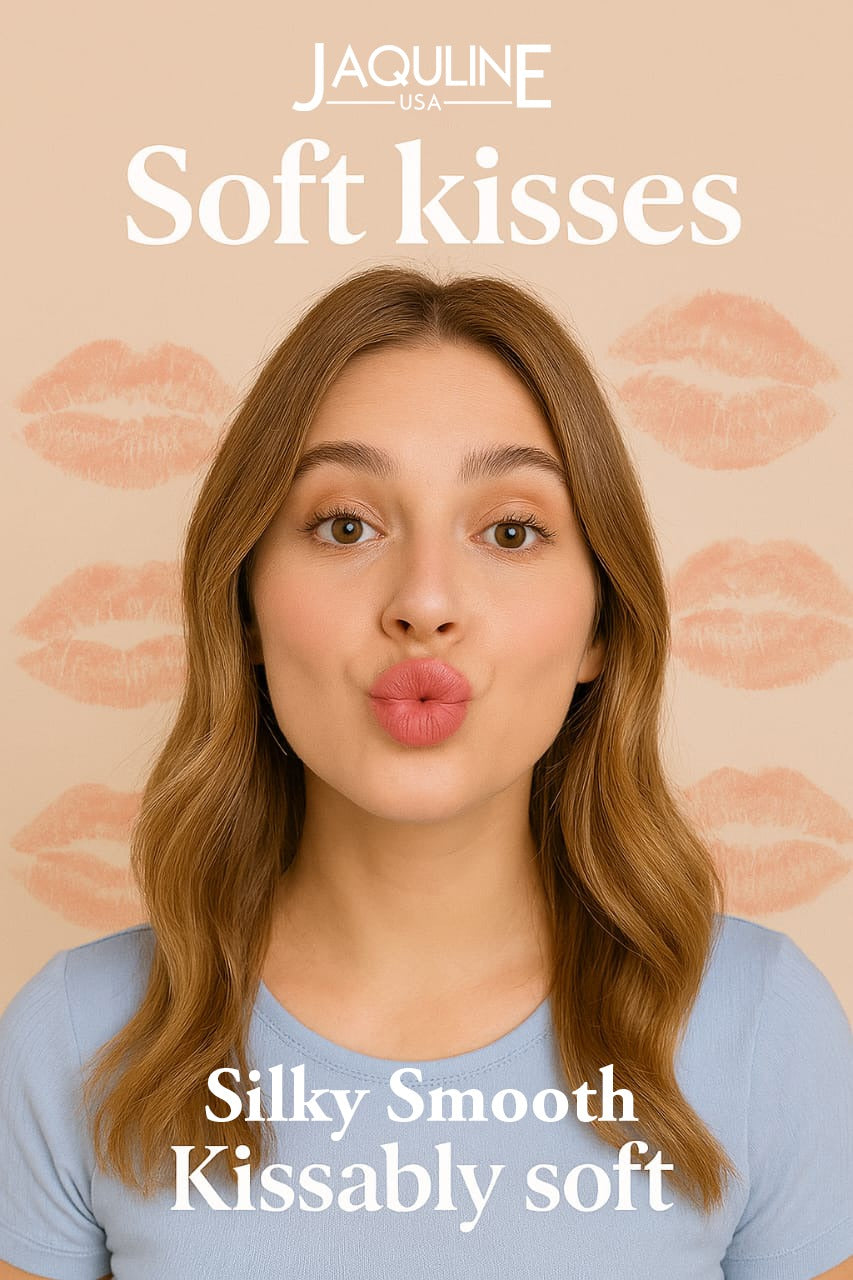 Jaquline USA Soft Kisses Liquid Lipstick long lasting, Matte Finish & Silky-Smooth Texture, Enriched with Hyaluronic Acid & V