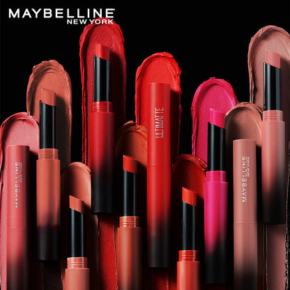 Maybelline New York Color Sensational Ultimattes Lipstick, 299 More Scarlet, 1.7 g