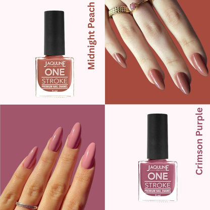 Jaquline USA Color Crush Matte Finish Nail Paint Set Of 4, Long Lasting, Chip Resistant, Highly Pigmented, Quick Dry & Cruelt