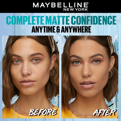 Maybelline New York Fit Me Matte + Poreless Compact Powder, 128 Warm Nude, 6g
