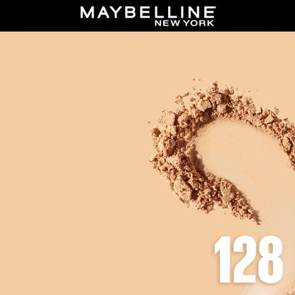 Maybelline New York Fit Me Matte + Poreless Compact Powder, 128 Warm Nude, 6g