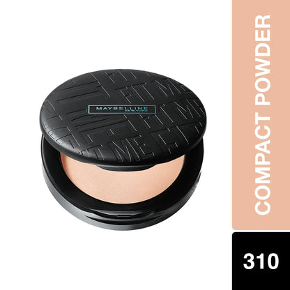 Maybelline New York Fit Me Matte + Poreless Compact Powder, 310 Sun Beige, 6g
