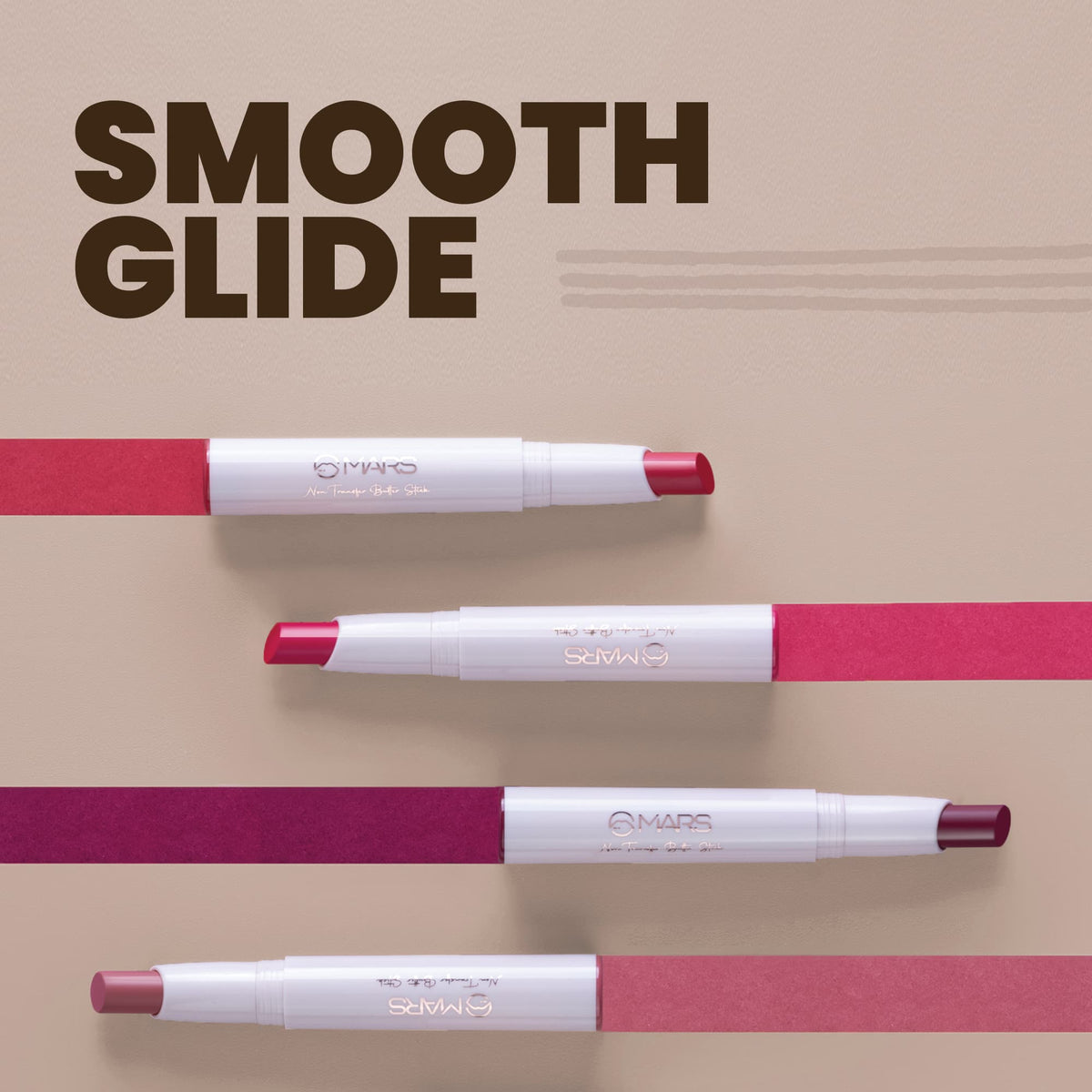 MARS Matte Non-Transfer Butter Smooth Lipstick | Up to 12 Hours Long Lasting | Smudge Proof and Waterproof Lipstick for Women