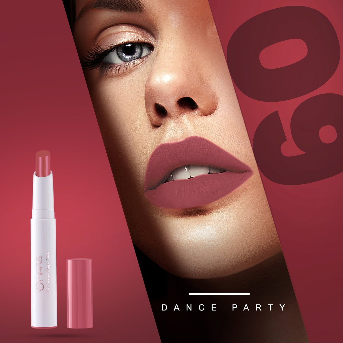 MARS Matte Non-Transfer Butter Smooth Lipstick | Up to 12 Hours Long Lasting | Smudge Proof and Waterproof Lipstick for Women