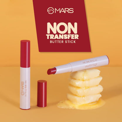 MARS Matte Non-Transfer Butter Smooth Lipstick | Up to 12 Hours Long Lasting | Smudge Proof and Waterproof Lipstick for Women