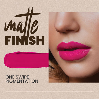MARS Matte Non-Transfer Butter Smooth Lipstick | Up to 12 Hours Long Lasting | Smudge Proof and Waterproof Lipstick for Women