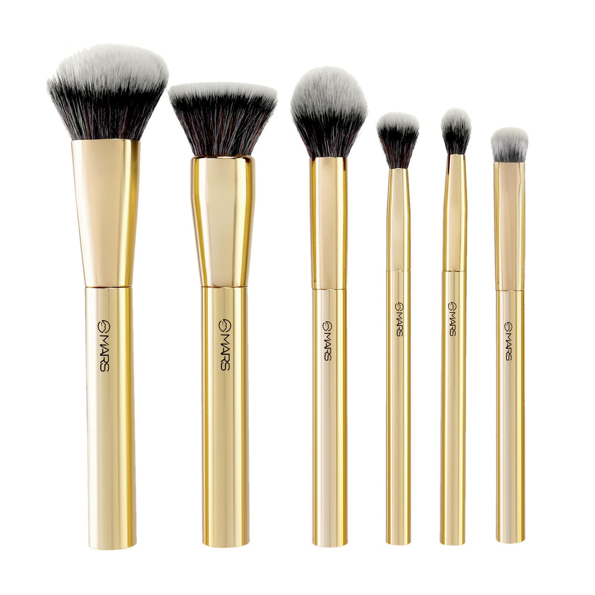 MARS Artist's Arsenal Makeup Brush Set for Professional Makeup | Eyeshadow Blending Brushes (3pcs) | Foundation, Blush, Powde