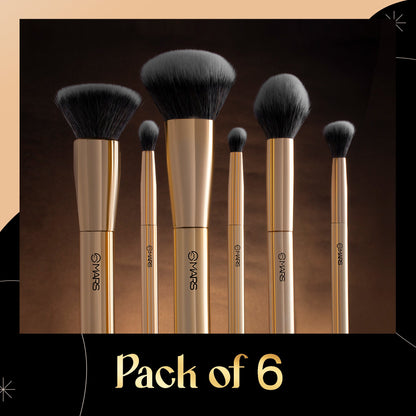 MARS Artist's Arsenal Makeup Brush Set for Professional Makeup | Eyeshadow Blending Brushes (3pcs) | Foundation, Blush, Powde
