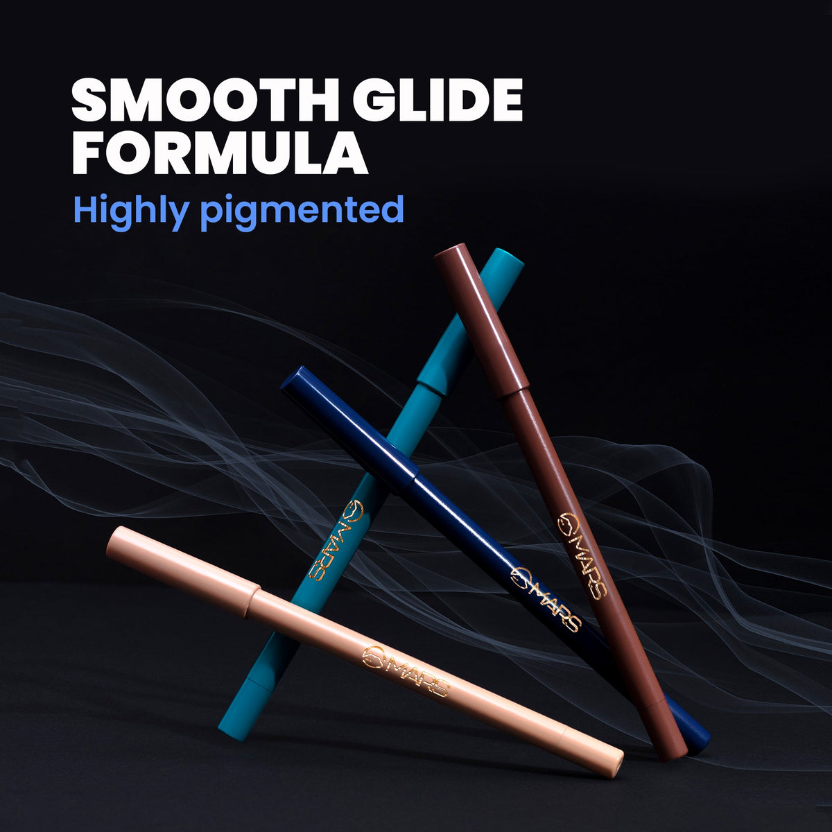 MARS Won't smudge Won't budge Smooth Glide Kajal | Long Stay & Waterproof (1.4g) (02-High Tide)