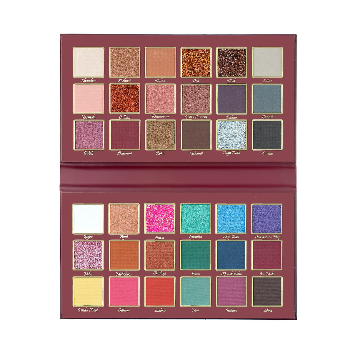 MARS Jashn-e-Shringaar 36 Color Eyeshadow Palette | Matte, Shimmer & Glitter Shades | Highly Pigmented Party Palette (36.0 gm