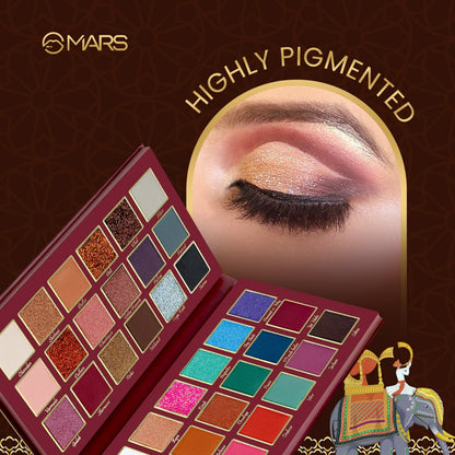 MARS Jashn-e-Shringaar 36 Color Eyeshadow Palette | Matte, Shimmer & Glitter Shades | Highly Pigmented Party Palette (36.0 gm