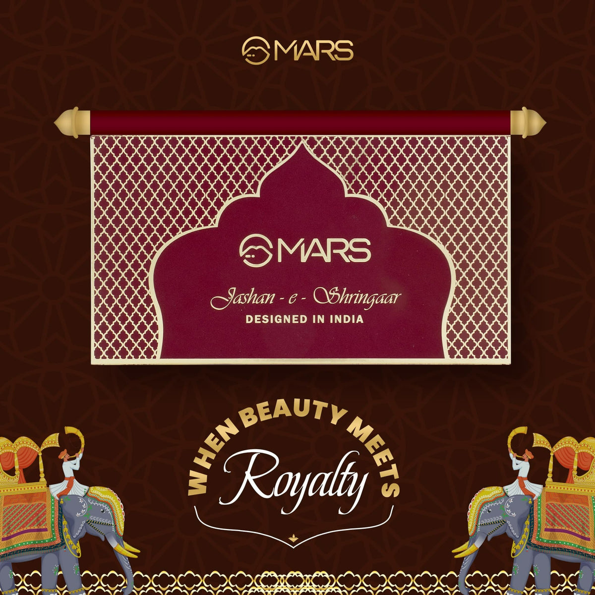 MARS Jashn-e-Shringaar 36 Color Eyeshadow Palette | Matte, Shimmer & Glitter Shades | Highly Pigmented Party Palette (36.0 gm