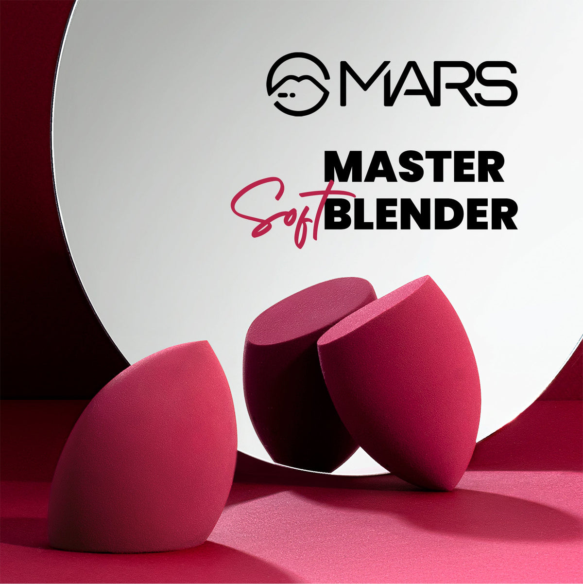 MARS Master Blender for Makeup | Dual-Sided Excellence | Flat for Precision | Premium Material | Durable | Less Product Absor