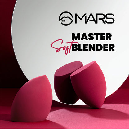 MARS Master Blender for Makeup | Dual-Sided Excellence | Flat for Precision | Premium Material | Durable | Less Product Absor