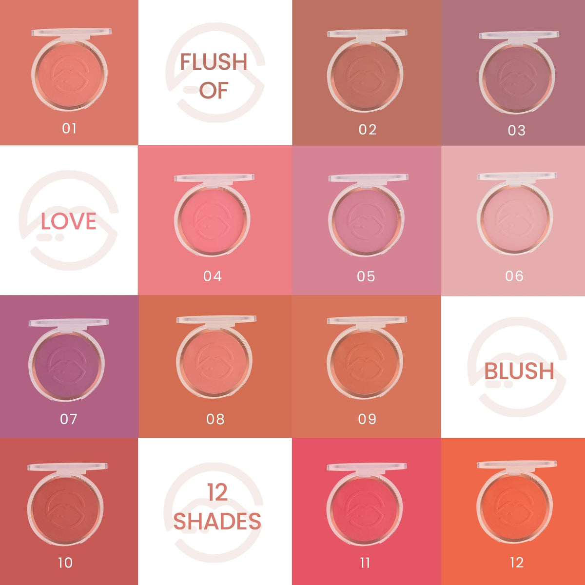 MARS Flush of Love Face Blusher | Highly Pigmented & Easy to Blend | Lightweight & Natural Finish (8.0 gm) (Shade-04)