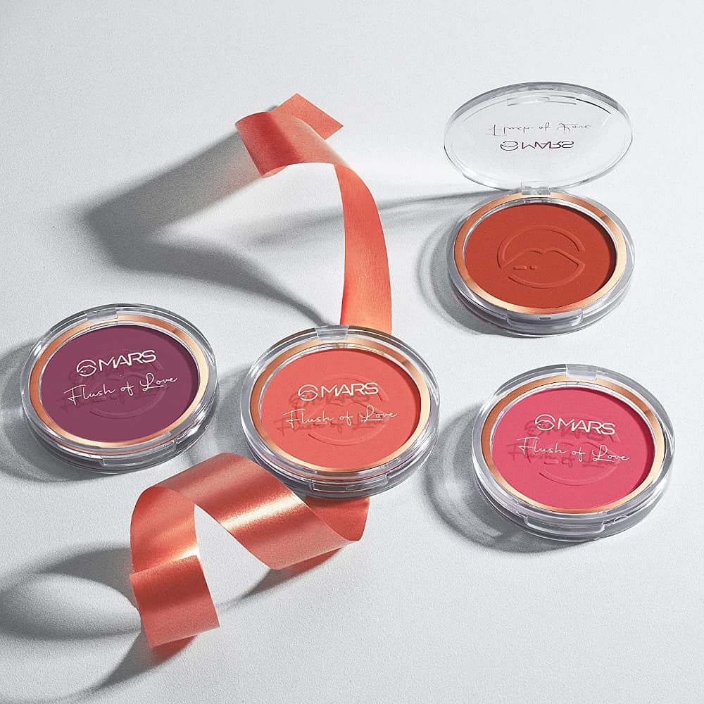 MARS Flush of Love Face Blusher | Highly Pigmented & Easy to Blend | Lightweight & Natural Finish (8.0 gm) (Shade-04)