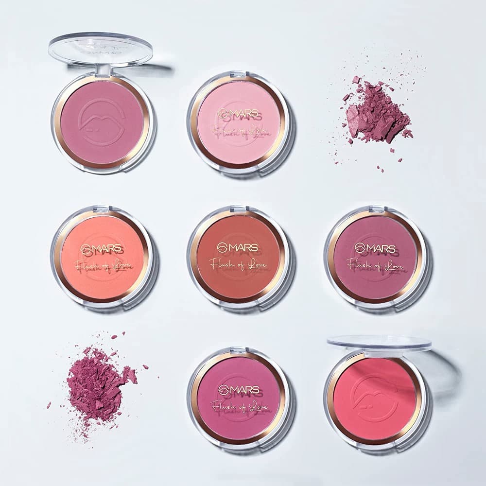 MARS Flush of Love Face Blusher | Highly Pigmented & Easy to Blend | Lightweight & Natural Finish (8.0 gm) (Shade-04)