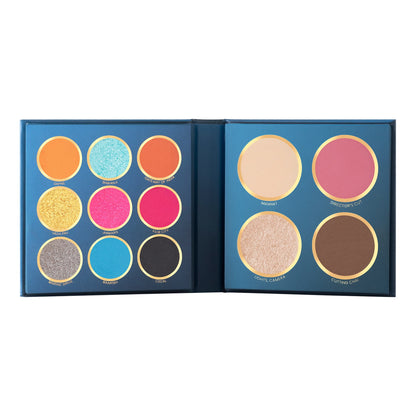 MARS The City Paradise Makeup Kit | Highly Pigmented and Blendable | 9 Eyeshadow Palette with 1 Highlighter, Blusher, Bronzer
