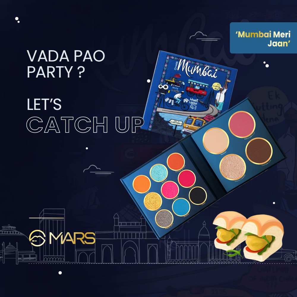 MARS The City Paradise Makeup Kit | Highly Pigmented and Blendable | 9 Eyeshadow Palette with 1 Highlighter, Blusher, Bronzer