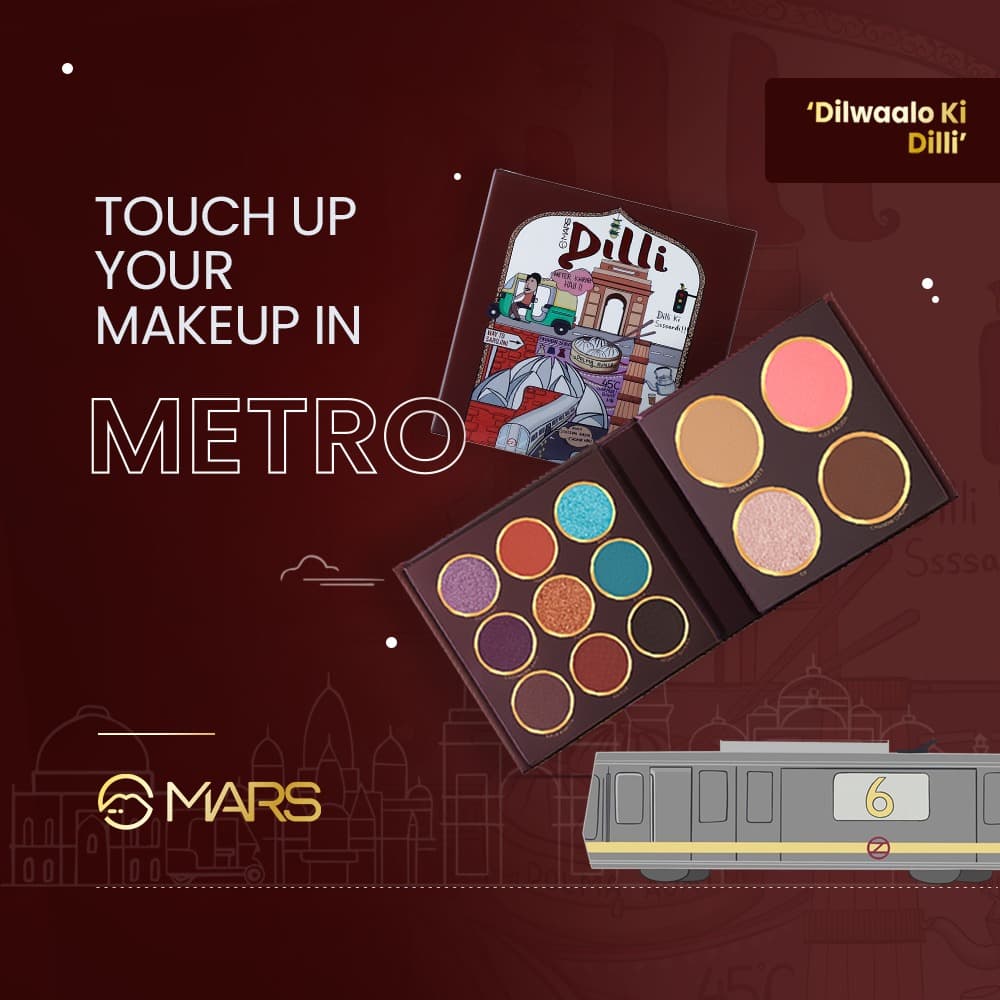 MARS The City Paradise Makeup Kit | Highly Pigmented and Blendable | 9 Eyeshadow Palette with 1 Highlighter, Blusher, Bronzer