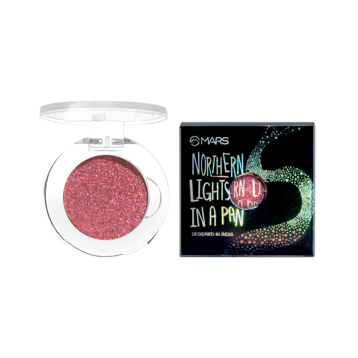 MARS Northern Lights In A Pan Eyeshadow With Dual-Tone Shimmer Shades | Single Swipe Pigmentation | Easy to Blend (0.5gm) (03