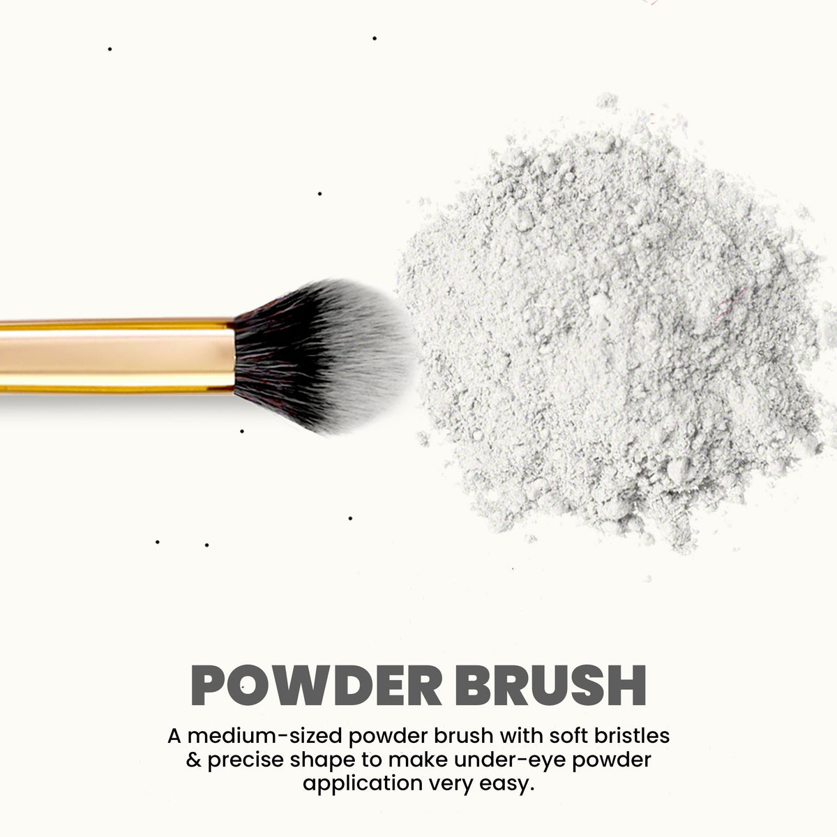 MARS Artist's Arsenal Professional Powder make up Brush for Face | Feather Soft Touch | Precise Synthetic Bristle | Luxe Pack
