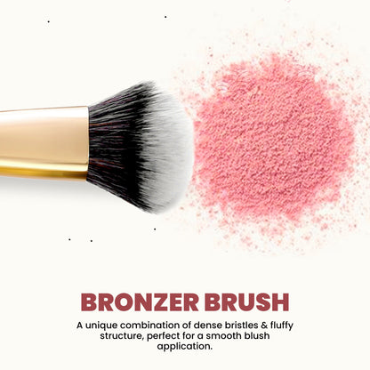 MARS Artist's Arsenal Professional Bronzer Makeup Brush for Face & Cheeks | Feather Soft Touch & High Density | Precise Synth