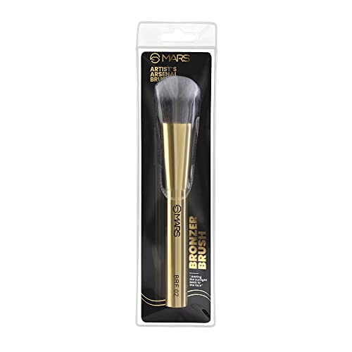MARS Artist's Arsenal Professional Bronzer Makeup Brush for Face & Cheeks | Feather Soft Touch & High Density | Precise Synth