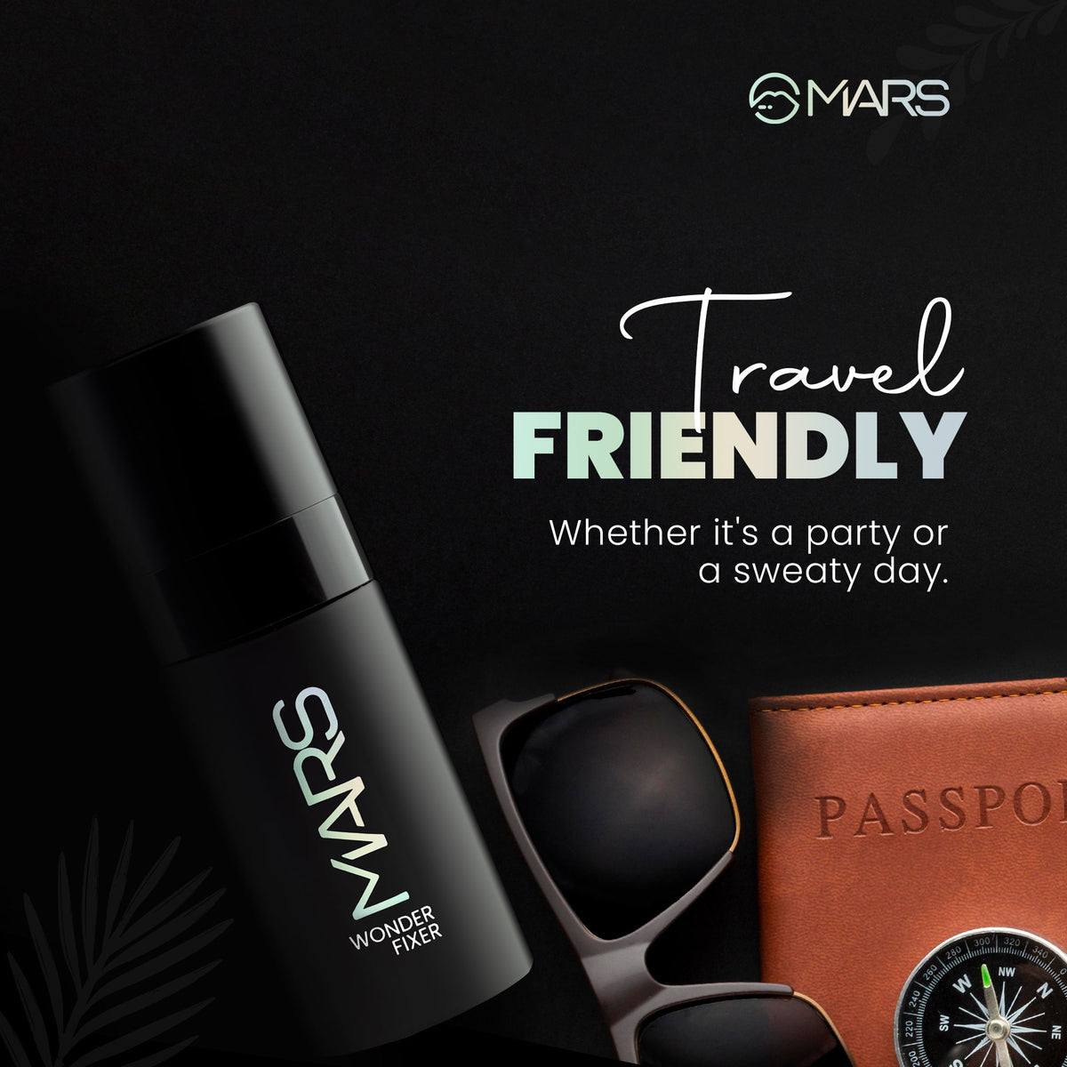 MARS Wonder Minimal Frangnance Make Up Fixer Spray for Women | Long lasting & Matte Finish | Hydrating | Travel Friendly (50m