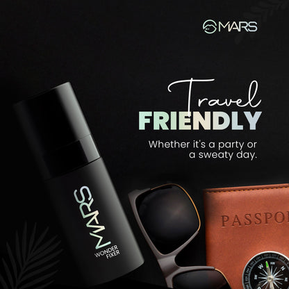 MARS Wonder Minimal Frangnance Make Up Fixer Spray for Women | Long lasting & Matte Finish | Hydrating | Travel Friendly (50m