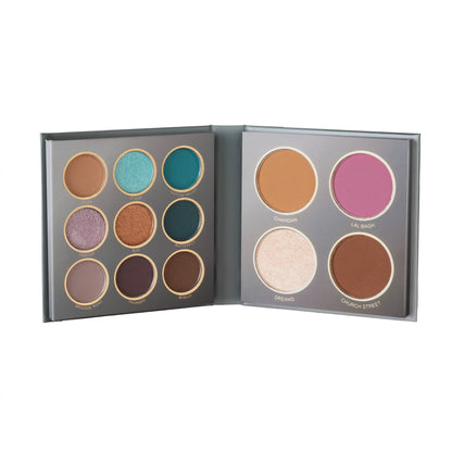 MARS The City Paradise Makeup Kit | Highly Pigmented and Blendable | 9 Eyeshadow Palette with 1 Highlighter, Blusher, Bronzer