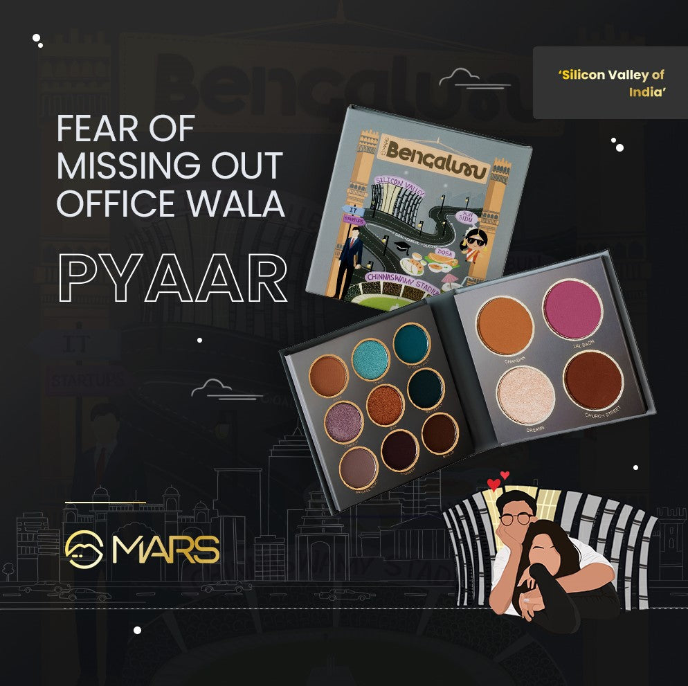 MARS The City Paradise Makeup Kit | Highly Pigmented and Blendable | 9 Eyeshadow Palette with 1 Highlighter, Blusher, Bronzer