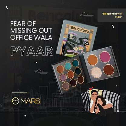 MARS The City Paradise Makeup Kit | Highly Pigmented and Blendable | 9 Eyeshadow Palette with 1 Highlighter, Blusher, Bronzer