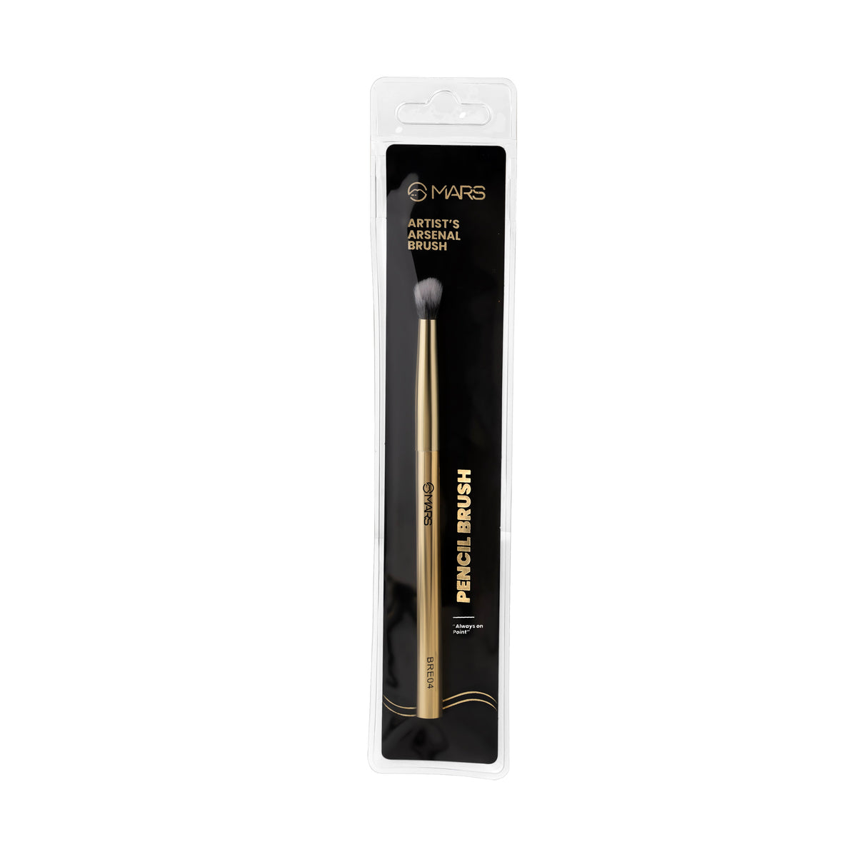 MARS Artist's Arsenal Professional Eyeshadow Smudging Pencil Brush | Precise Synthetic Bristles | Feather Soft Touch | Luxe P