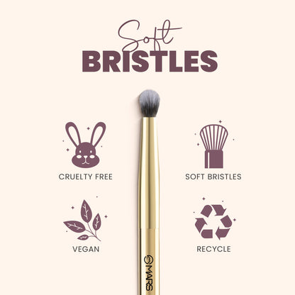 MARS Artist's Arsenal Professional Eyeshadow Smudging Pencil Brush | Precise Synthetic Bristles | Feather Soft Touch | Luxe P