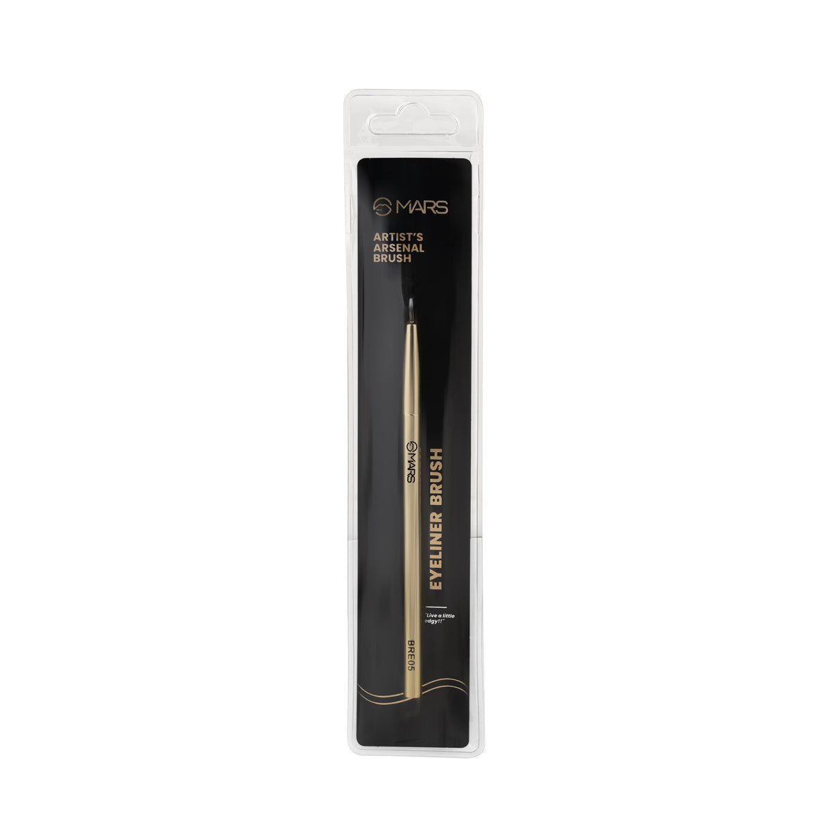 MARS Artist's Arsenal Professional Eyeliner Brush | Feather Soft Touch | Precise Synthetic Bristles | Perfect For Winged Eye 