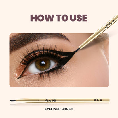 MARS Artist's Arsenal Professional Eyeliner Brush | Feather Soft Touch | Precise Synthetic Bristles | Perfect For Winged Eye 