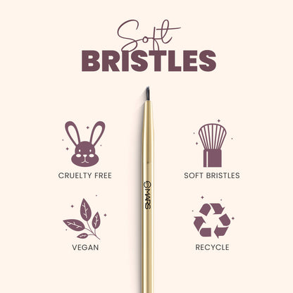 MARS Artist's Arsenal Professional Eyeliner Brush | Feather Soft Touch | Precise Synthetic Bristles | Perfect For Winged Eye 