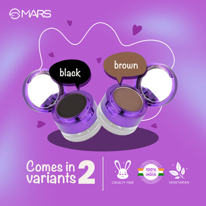 MARS Eyelove Multi Pods Gel Eyeliner & Eyebrow Powder With Dual Ended Brush | Smudge Proof & Water Proof | Long Lasting | Ric