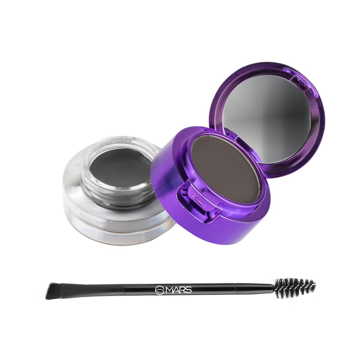 MARS Eyelove Multi Pods Gel Eyeliner & Eyebrow Powder With Dual Ended Brush | Smudge Proof & Water Proof | Long Lasting | Ric