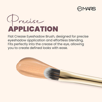 MARS Artist's Arsenal Professional Flat Crease Brush For Eye makeup | Feather Soft Bristles | Multi-Purpose For Eyes | Precis