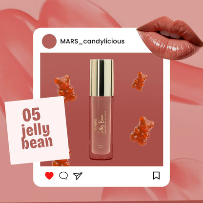 MARS Candylicious Sheer Lip Gloss for Women | Hydrating & High Shine | Lightweight | Non-Sticky | Enriched with Vitamin-E, Hy